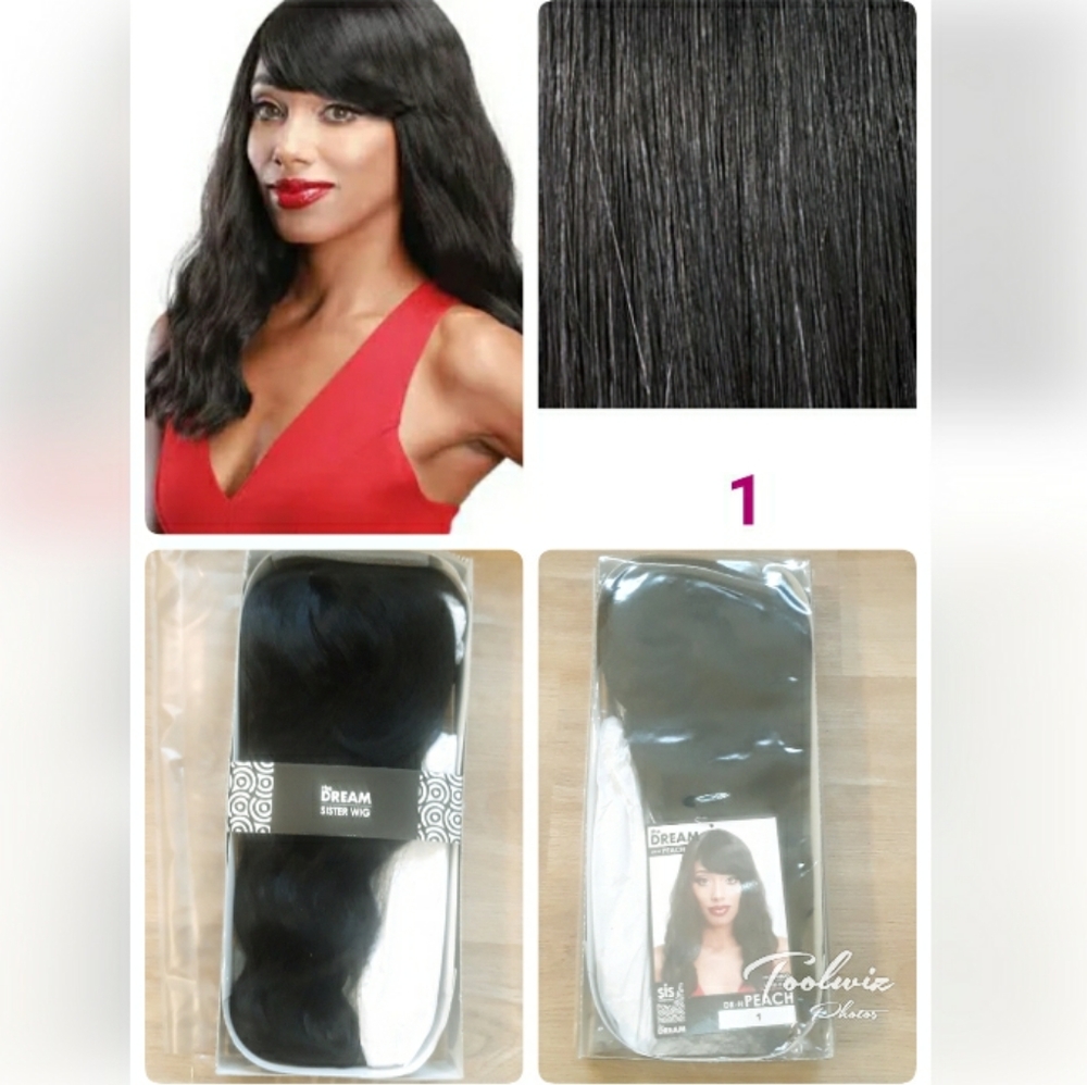 Zury Sis Synthetic The Dream Wig - DR H Peach Wavy Wig Color 1